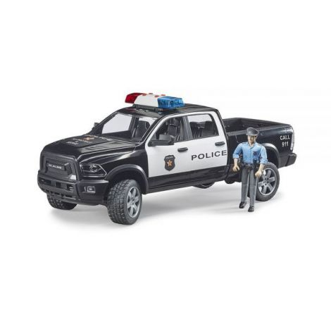 BRUDER - CAMION DE POLITIE RAM 2500 CU POLITIST SI ACCESORII - imagine 6